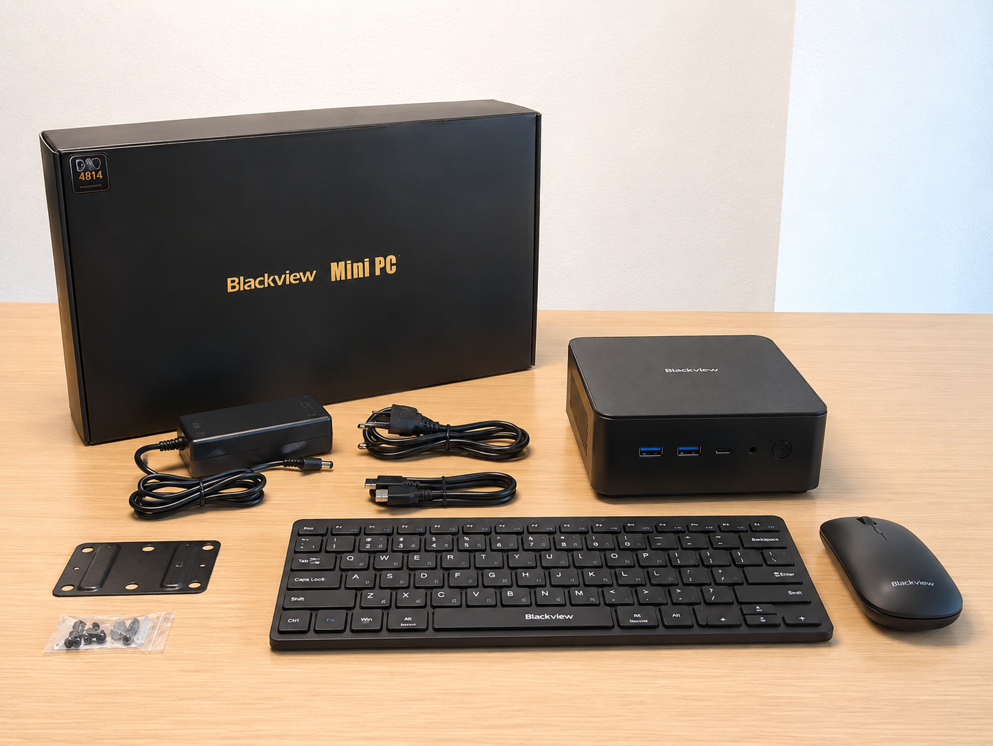 Blackview MP50 Mini PC | Ryzen 5 3500U, 16GB DDR4, 512GB NVMe SSD, Dual 4K, Keyboard & Mouse