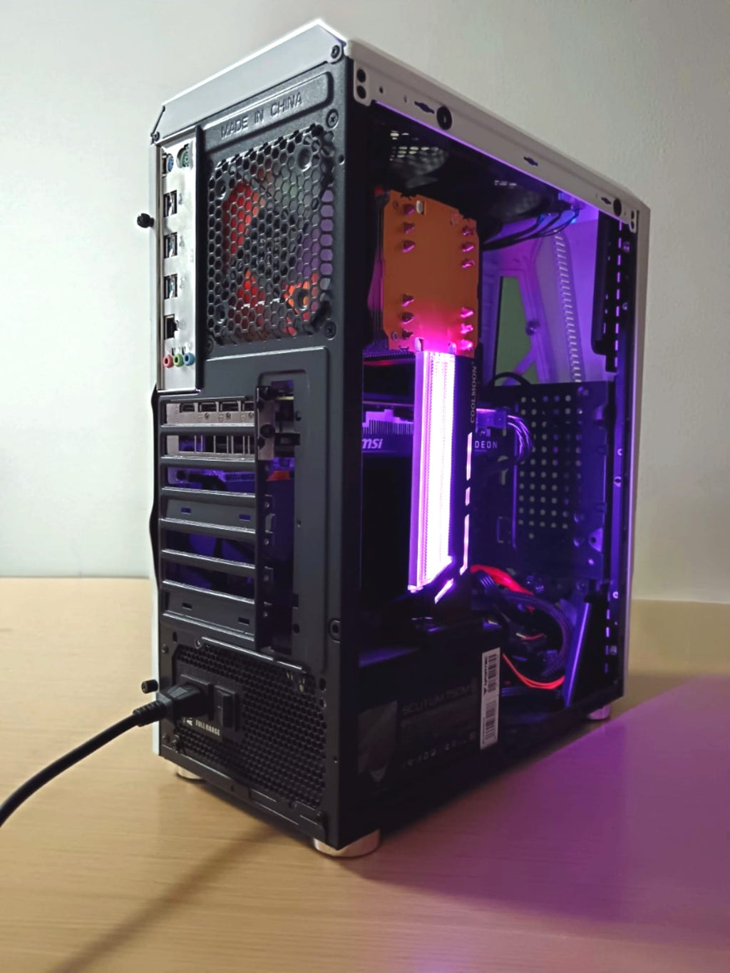 Pc For Competitive Mars Gaming White | Intel Xeon E5 2680 V2, MSI Radeon RX 5500 XT 8GB, 16GB DDR4, 480GB SSD
